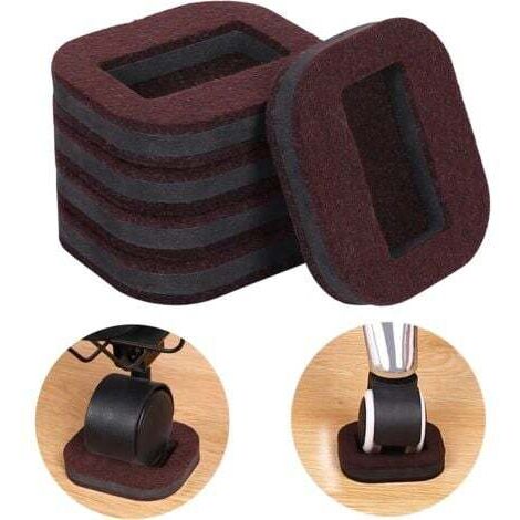Lot de 15 tasses à roulettes en feutre, patins en feutre pour sol en bois dur, patins en bois dur pour meubles pour sols en bois dur pour éviter les rayures.