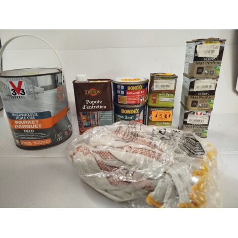 Lot de 15 - V33 BONDEX LIBERON - Produits entretien et finition bois - Vernis Huile Pâte à bois - Haute résistance - Voir photos