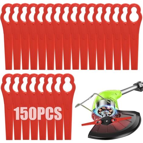 Lot de 150 lames de tondeuse à gazon en plastique sans fil de 83 mm pour tondeuse à gazon Ryobi VonHaus