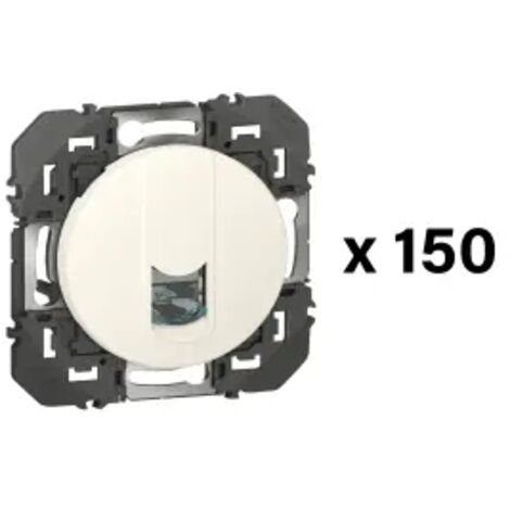 Lot de 150 prises RJ45 catégorie6 FTP dooxie finition blanc LEGRAND 600613