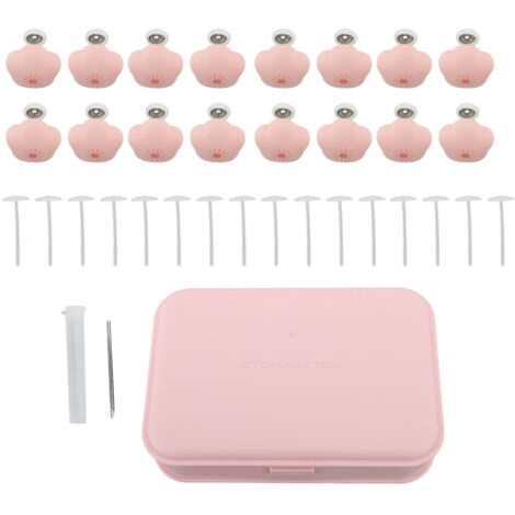 Lot de 16 attaches pour housse de couette en forme de fleur, détachables et antidérapantes, pour fenêtre et couverture (rose).