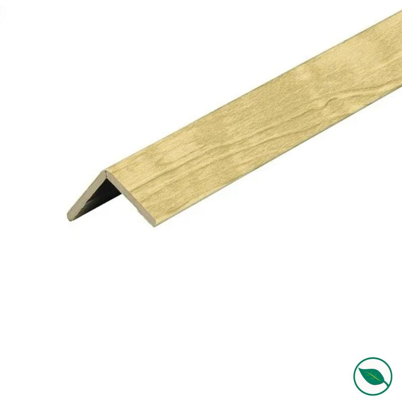 Lot de 16 baguettes angles revêtus bouleau 2400 x 21 x 21 mm pefc 70%