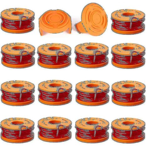 Lot de 16 bobines de fil de coupe-bordures Worx WA0010 WG175, recharges de 3 m (10 pi)