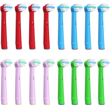Lot de 16 brosses à dents pour enfants Oral-B, têtes de brosse de rechange pour enfants