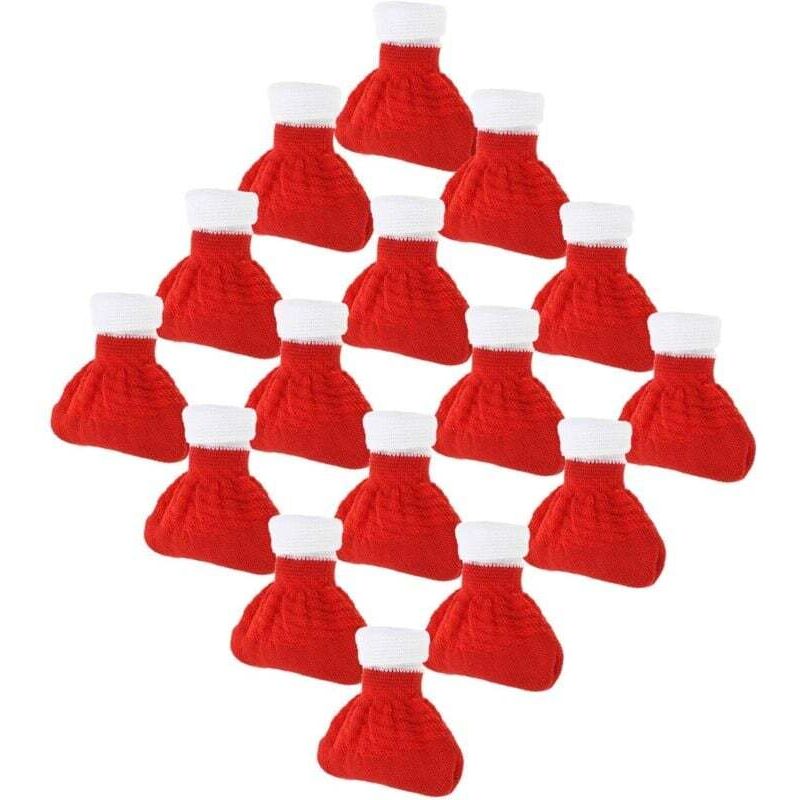 Lot de 16 couvre-marches antidérapants, couvre-coins de table de Noël pour décorations de Noël et de fêtes.