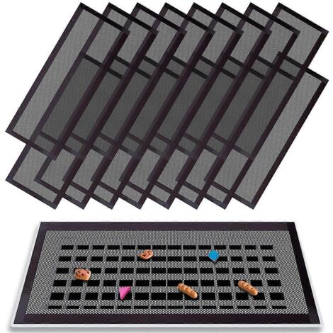 Lot de 16 grilles d'aération magnétiques pour plancher, 4 x 10 pouces, filtres à air