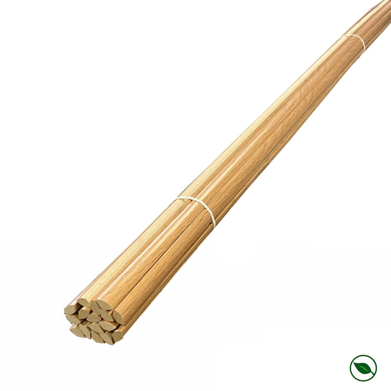 Forestea - Lot de 16 quarts de rond revêtus chêne clair 2400 x 14 x 14 mm pefc 70%