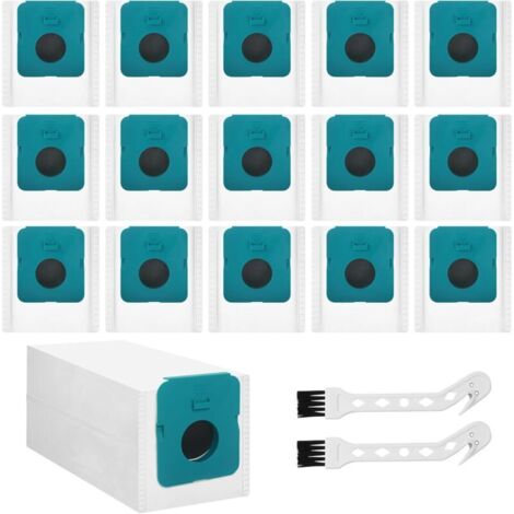 Lot de 16 sacs à poussière pour Samsung Bespoke Jet VCA-ADB95 Clean Station, filtration multicouche de la poussière Compatible avec les accessoires pour aspirateurs Clean Station