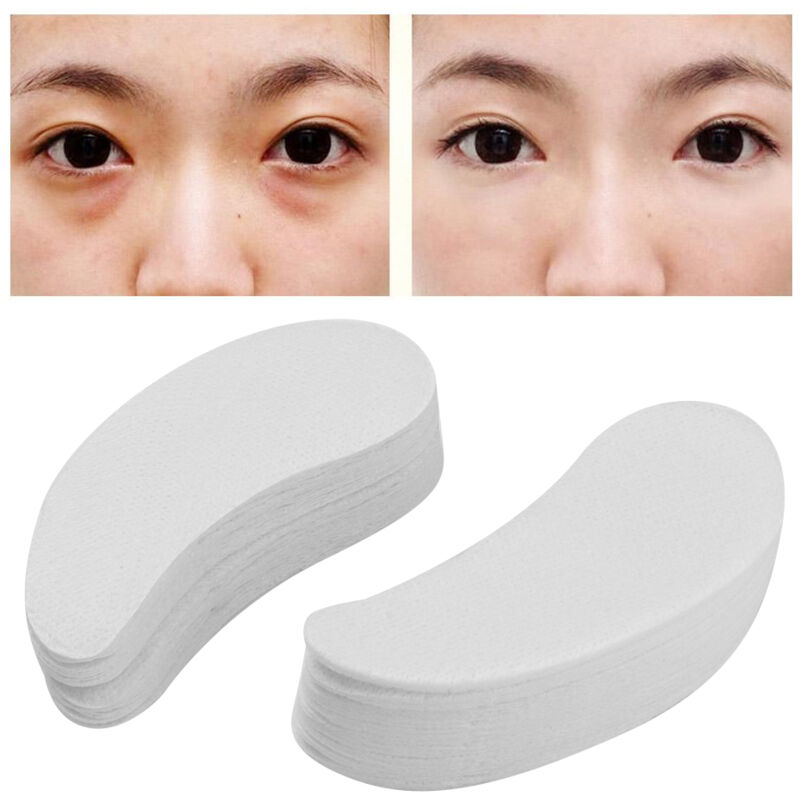 Lot de 160 masques jetables en coton pour les yeux, en papier, pour éliminer les cernes, ultra-minces