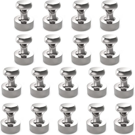 Lot de 18 aimants néodyme extra-puissants (12 x 16 mm) pour tableaux magnétiques, panneaux d'affichage, réfrigérateurs, aimants coniques, aimants en feuille, tableaux d'affichage. Aimants néodyme en a