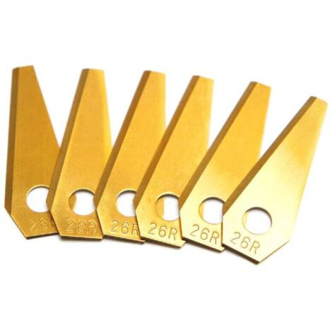 Lot de 18 lames de rechange en titane pour robot tondeuse Bosch Indego - Lames de rechange pour tondeuse à gazon Bosch Indego