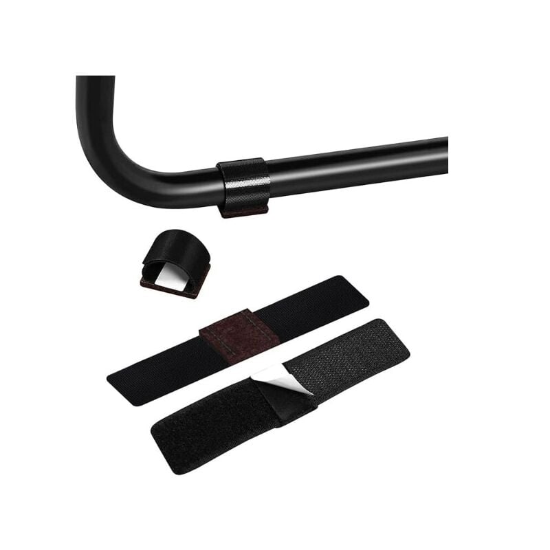 Lot de 18 patins de meubles en feutre enveloppants avec attaches auto-agrippantes, protecteurs de tubes pour patins de sol compatibles avec la