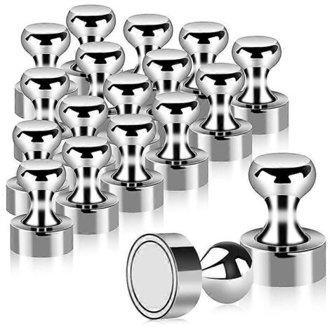 Lot de 18 punaises magnétiques pour tableau blanc ou tableau magnétique.