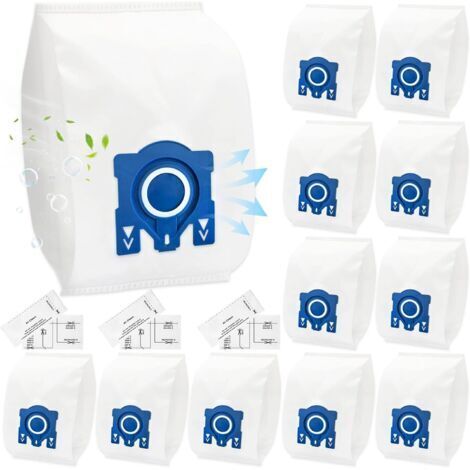 Lot de 18 sacs à poussière Miele GN 3D Classic – Filtration 99,97% – Tissu non tissé 5 couches – Compatible C1 C2 C3 S227 S400 S600 S800