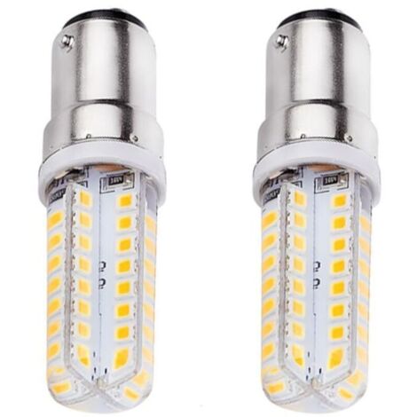 Lot de 2/10 Ampoules LED Maïs B15, Ampoule à culot B15 à intensité Variable 3 W équivalent à 30 W, Lampe à économie d'énergie pour éclairage Domestique, Ventilateur de Plafond, lustres