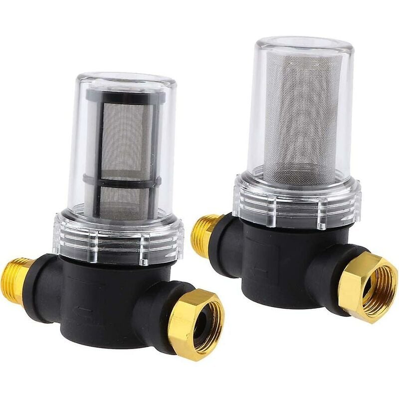 Lot de 2 Accessoire Filtre Anti-Sable pour Tuyau de Jardin ,40 Mesh et 100mesh