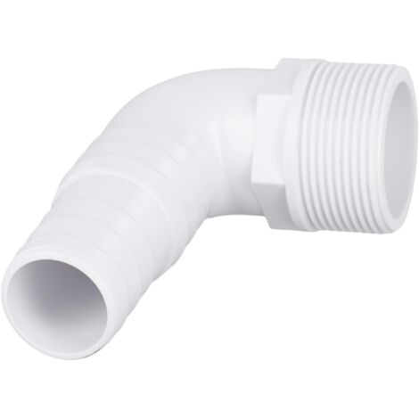 Lot de 2 Adaptateur de tuyau de piscine 3,8 cm coudé à 90 degrés compatible avec SPX1105Z3 pour systèmes de filtre à sable de pompe de piscine hors sol
