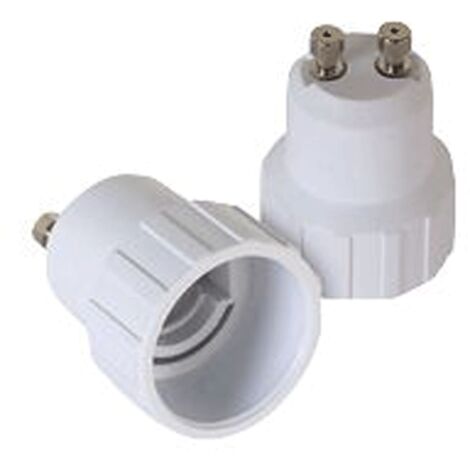 Lot de 2 Adaptateur GU10 mâle vers E14 femelle