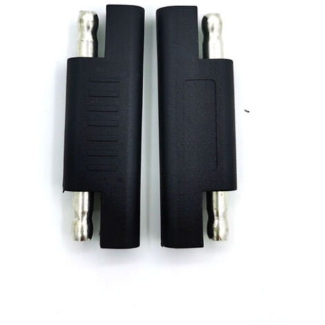 Lot de 2 adaptateurs de connecteur SAE vers SAE à polarité inversée - Déconnexion rapide - Câble d'extension pour panneau solaire - Chargeur de batterie
