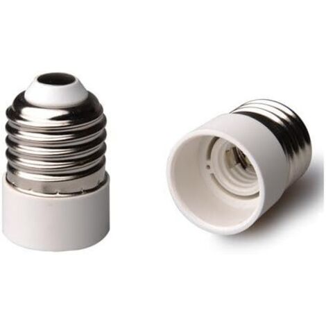Lot de 2 adaptateurs de culot E27 vers E14 pour ampoule LED et basse consommation