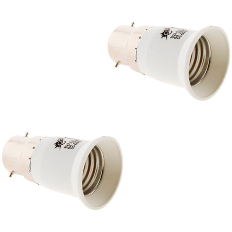 Lot de 2 adaptateurs de douille B22/E27 Zenitech