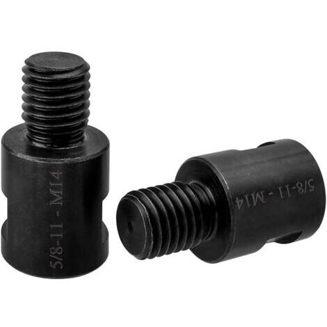 Lot de 2 adaptateurs de meuleuse d'angle 5/8"-11 vers M14 Convertisseur Adaptateur de meuleuse Filetage femelle 5/8"-11 à filetage mâle M14 pour meuleuse d'angle polisseuse Accessoires