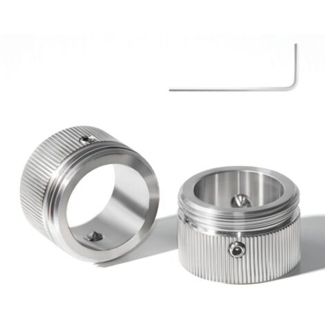 Lot de 2 adaptateurs de vanne de chauffage en acier inoxydable 304 – Tête thermostatique M30 x 1,5 – Résistance à la corrosion – Installation facile