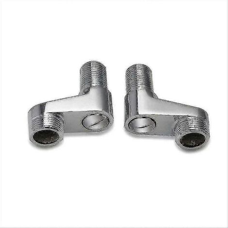 Lot de 2 adaptateurs pour robinet de baignoire, bras pivotant réglable, 25 mm et 20 mm, robinet de douche, robinet de salle de bain, mitigeur en laiton massif, cadeau idéal