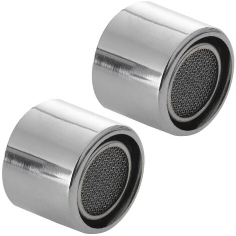Lot de 2 aérateurs de robinet à filetage femelle de 20 mm avec régulateur de débit pour économiser l'eau.