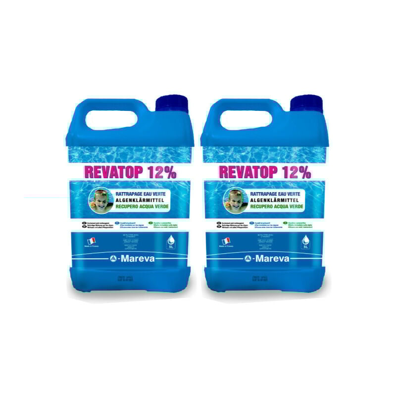 Lot de 2 Algicides MAREVA REVATOP 12 % - 5 L - 000124U