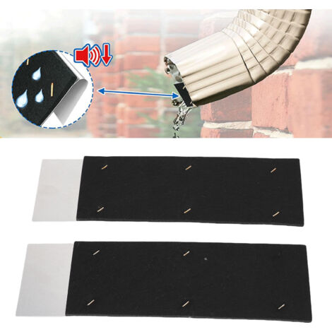 Lot de 2 amortisseurs de bruit réglables pour gouttières, inserts pour descentes pluviales, réducteur de bruit portable et insonorisant, 6,6 cm (2,6 pouces)