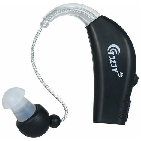 BOED Lot de 2 amplificateurs auditifs rechargeables pour personnes âgées Amplificateur de son personnel Adultes Appareils d'assistance auditive avec base de charge (Noir)