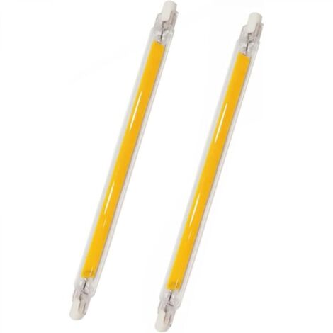 Lot de 2 Ampoule R7S LED 189mm, 1200LM, R7S 20W COB LED Équivalent Halogène R7S J118 100W 120W, 360 Degrés, Non-dimmable, LED R7S 189mm Slim pour Plafonnier/Lampadaire,Blanc Chaud 3000K