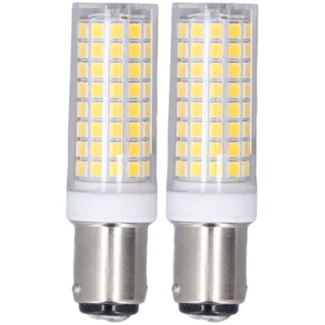 Lot de 2 ampoules de mas LED BA15D 10 W à économie d'énergie à intensité variable 102 LED ampoule en céramique AC 100120 V