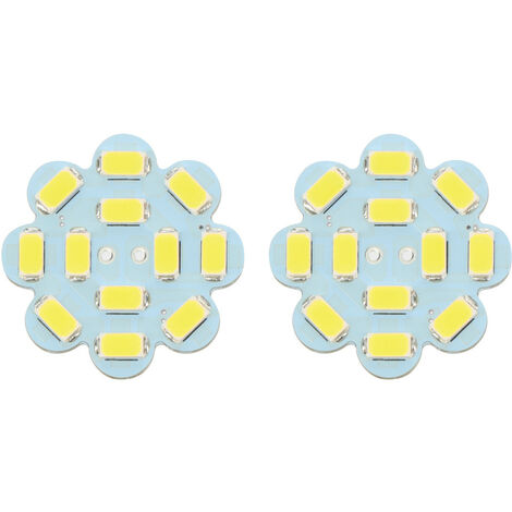 Lot de 2 ampoules G4 SMD 12/24V diamètre 30mm connexion arrière