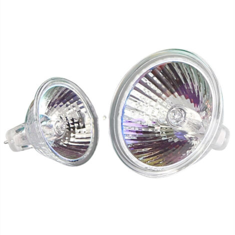 Lot de 2 Ampoules Halogène MR16 12V 50W, Douille GU5.3, Dimmable Blanc Chaud pour Éclairage sur Rail et Encastré