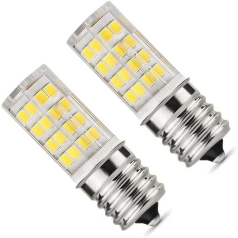 Lot de 2 Ampoules LED E17 4W Intensité Variable Four Micro-Ondes 6000K Équivalent 40W Halogène Céramique