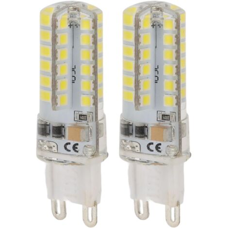 Lot de 2 ampoules LED G9 à intensité variable, lumière blanche 6000K, pour plafonnier 110V-AquaForge