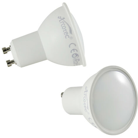Lot de 2 ampoules LED GU10 4,9W - 120° - 400Lm 3000K - garantie 5 ans