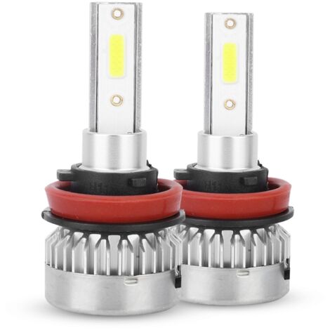 Lot de 2 ampoules LED H8 H9 H11 pour phares de voiture, étanches, feux antibrouillard, 110 W, 6000 K - AquaForge