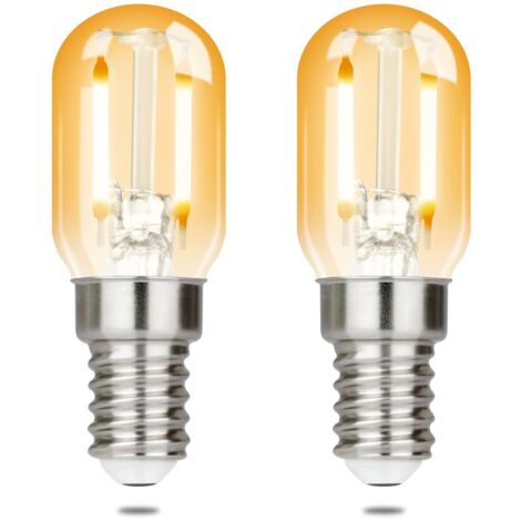Lot de 2 ampoules LED NETTLIFE E14 T22 style vintage, 2 W, rétro, blanc chaud 2700 K, économie d'énergie, culot E14, non dimmables-AquaForge