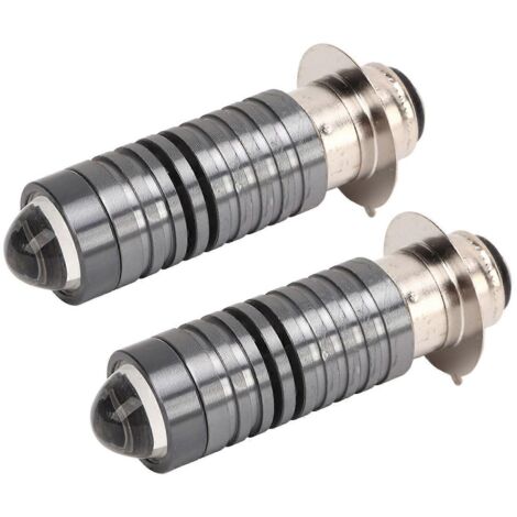 Lot de 2 ampoules LED P15D 10-60V 2000LM 20W IP67 étanches pour phare moto, camion et véhicule utilitaire.