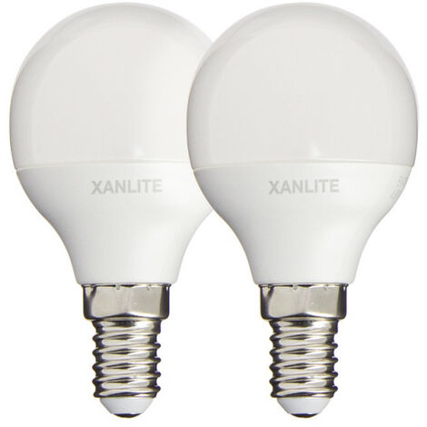 Lot de 2 ampoules LED P45 - culot E14 - classique