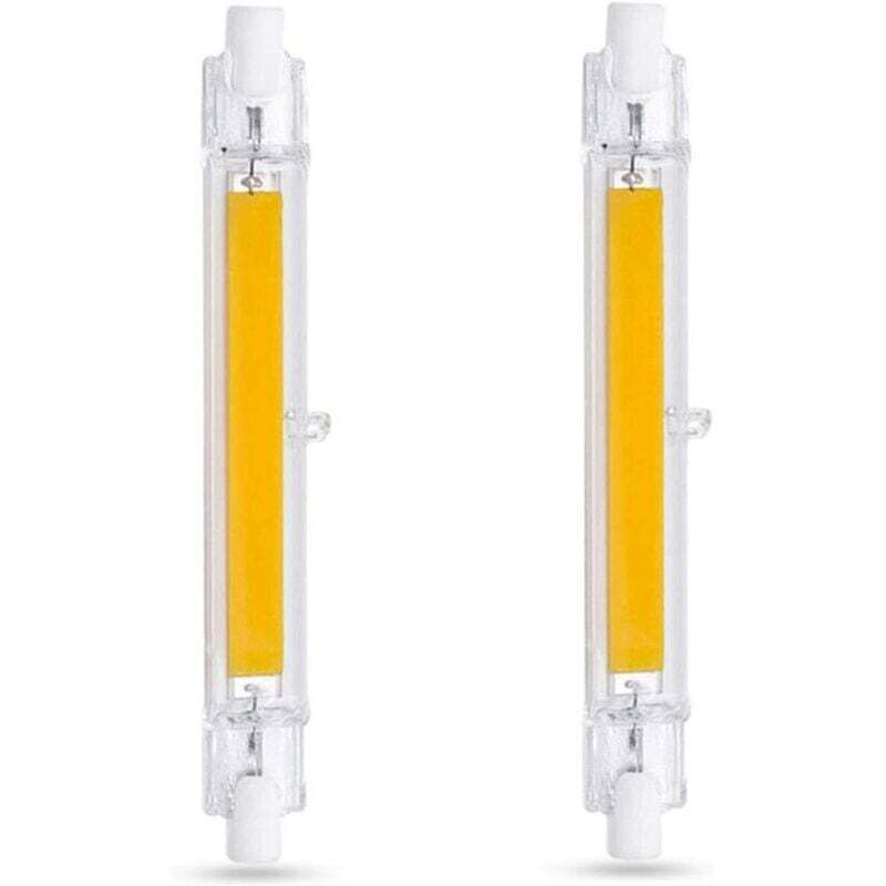 Lot de 2 ampoules LED R7S 118 mm 13 W blanc froid 6000 K, 1000 lm, équivalent halogène R7S J118 80 W 100 W, non dimmable