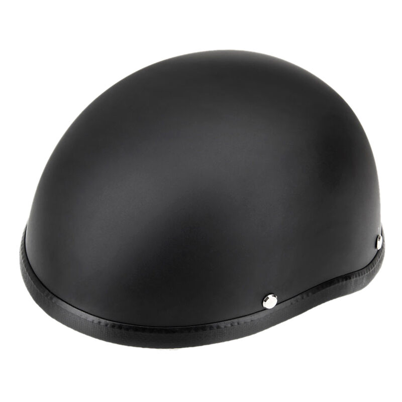 Casque de moto demi-ouvert noir mat, coque de protection pour scooter