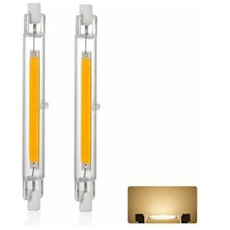 Lot de 2 ampoules LED R7S 118 mm 20 W dimmables 3000 K 3000 lm, éclairage à 360°, sans scintillement, remplaçant les ampoules halogènes J118 300 W.-AquaForge