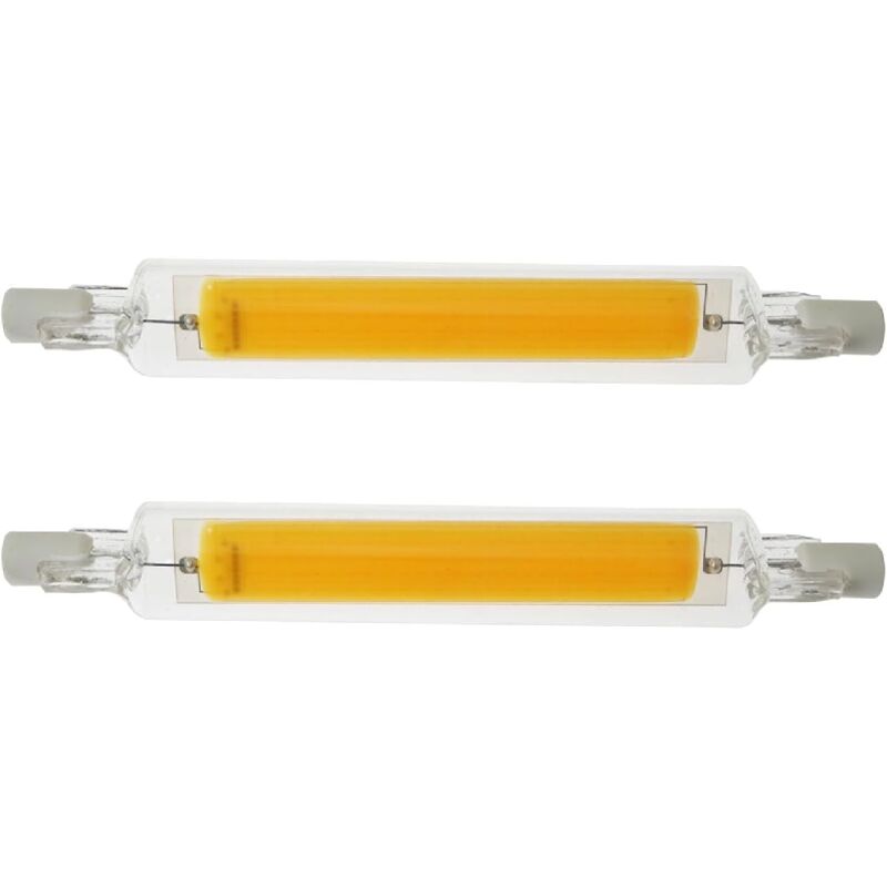 Lot de 2 ampoules LED R7S 118 mm, équivalent halogène, type J, 20 W, 120 V, culot R7S à double extrémité, projecteur halogène de type J, angle de