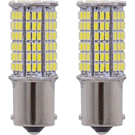 Lot de 2 ampoules LED Super Blanc 156 BA15S 1141 1003 7506 3014 114SMD 12 V 9 W