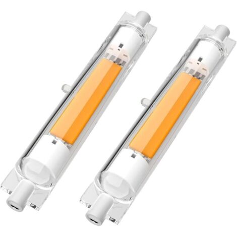 Lot de 2 Ampoules R7S LED 118mm Dimmable,30W Équivalent à Ampoule Halogène 118mm 300W, Sans Scintillement,Blanc Chaud 3000K 3000LM,Éclairage à Faisceau 360°,AC 220-240V