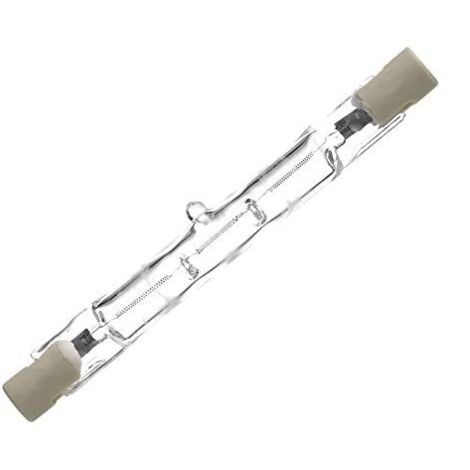 Lot de 2 Ampoules Tube Halogène R7S J254 1500W, 230V Lampe Linéaire Double Extrémité pour Projecteur de Travail/Sécurité